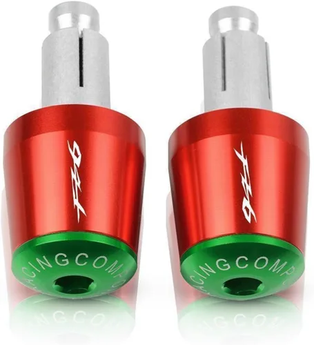 Miniatura 12 de Motorcycle Handlebar Grips End Handle Bar Cap Ends Plug for Yamaha FZ6 FAZER FAZER600 FZ6S FZ6N FZ6S2 FZ6R S2 SJ6S FZ600 FZ-6 (Color : Black-Red)
