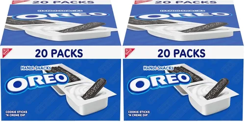 Miniatura 19 de Handi-Snacks OREO - Paquetes de bocadillos para salsa de galletas y creme, 20 paquetes de aperitivos