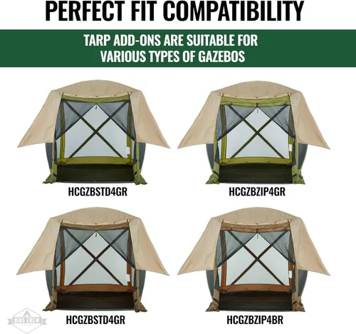 Miniatura 5 de Hike Crew Toldo de refugio de lluvia compatible con carpa desplegable de 4 lados con paneles de 6 pies Toldo duradero que transforma tu glorieta