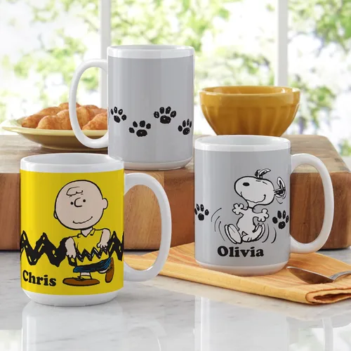 Miniatura 2 de Let's Make Memories Taza personalizada de la colección de personajes de Peanuts - Regalo navideño para calcetines - Taza de café personalizada