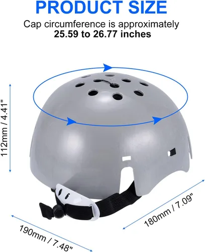 Miniatura 2 de uxcell 2 piezas de inserción de gorra de béisbol, de ABS, gorra de seguridad ligera con correa ajustable para protección de la cabeza