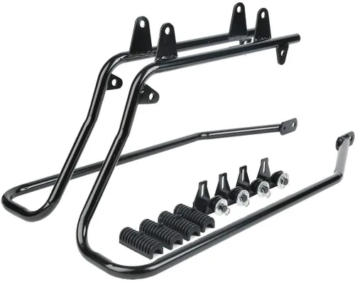 Miniatura 7 de Kit de soporte de conversión para alforjas extendidas de 4" TCMT, compatible con Harley Heritage Softail Fatboy FLSTF Breakout 1984-2017, negro