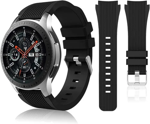HSWAI Compatible con Samsung Galaxy Watch de 1.81 pulgadas, Gear S3 Frontier, bandas de reloj clásicas/Galaxy Watch 3 bandas de 1.772 pulgadas,