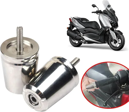 Miniatura 2 de Motorcycle Handlebar Grips Handle Bar Cap Ends Plug for Yamaha XMAX300 Xmax 300 X-MAX 250 125 400