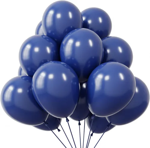 Miniatura 21 de KBZVNAF Globos de látex azul rey para fiestas - 50 unidades de 12 pulgadas, globos de helio azul mate para cumpleaños, boda, baby shower, Azul real