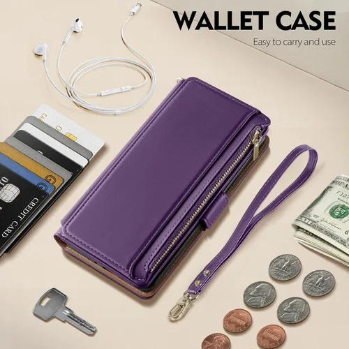 Miniatura 3 de Antsturdy Funda tipo cartera compatible con iPhone 11 Pro Max, funda de piel sintética con bloqueo RFID, funda para teléfono para mujeres y hombres