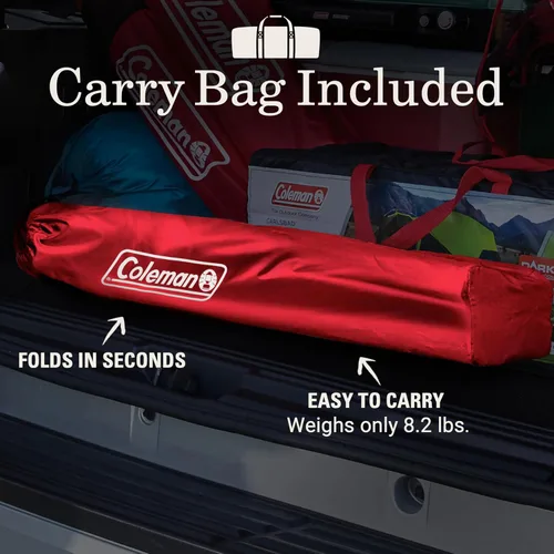 Miniatura 5 de Coleman Portable Camping Chair with 4-Can Cooler, Cushioned Seat & Back with Side Pockets & Cup Holder, Carry Bag Included, Great for Camping