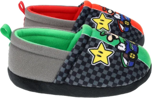 Miniatura 3 de Super Mario Pantuflas para niños Mario y Luigi Nintendo Pantuflas sin cordones