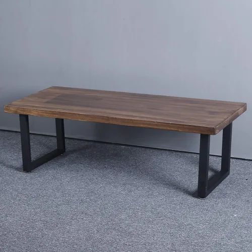 Miniatura 5 de MBQQ Patas para muebles de 15.7" de altura 17.7" de ancho, tubo cuadrado rústico decorativo, patas de mesa de metal resistente, patas de escritorio