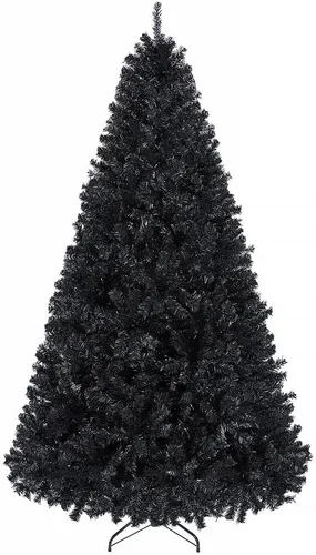 Miniatura 12 de Yaheetech - Árbol de pino artificial de Halloween negro de 4.5 pies, para decoración de fiestas en casa, oficina, fiestas, en interiores