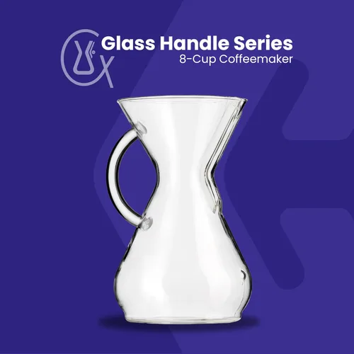 Miniatura 2 de Cafetera de vidrio Chemex, Con manija, Transparente