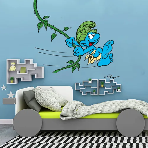 Miniatura 2 de Decoración de pared de los pitufos I The Smurfs I The Smurfs I I Baby Room I Baby Room I Nursery Decor for Girls & Boys I Varias opciones de tamaños