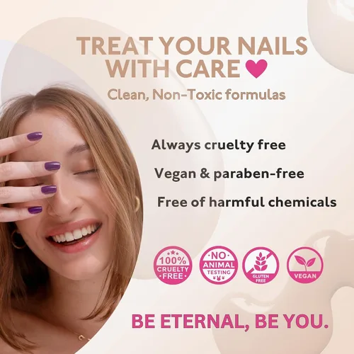 Miniatura 7 de Eternal Juego de esmaltes de uñas verdes para mujer (atención) – Juego de esmaltes de uñas azul claro para niñas – Esmalte de uñas blanco de larga