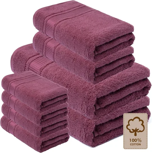 Miniatura 27 de Melissa Linen, Toalla de baño, 100% algodón turco para baño, toalla de ducha absorbente, de secado rápido, duradera y suave, 35 x 60 pulgadas