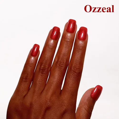 Miniatura 4 de Esmalte de Uñas en Gel con Purpurina, Esmalte de Uñas en Gel con Purpurina Rojo Sangre Brillante con Destellos, Esmalte de Uñas en Gel con Purpurina