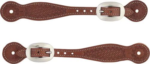 Weaver Leather Basketweave Thin SPUR Strap,BR