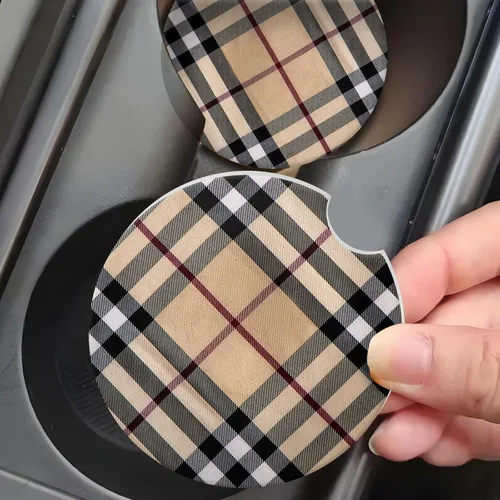 Miniatura 3 de Posavasos para automóvil para portavasos, posavasos para portavasos de automóvil, lindos accesorios para automóvil para interior de mujeres, 2
