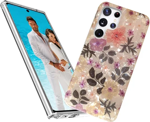 Miniatura 12 de Funda protectora para Samsung Galaxy S22 Ultra para niñas y mujeres, carcasa protectora de TPU suave con purpurina para Galaxy S22 Ultra, elegante
