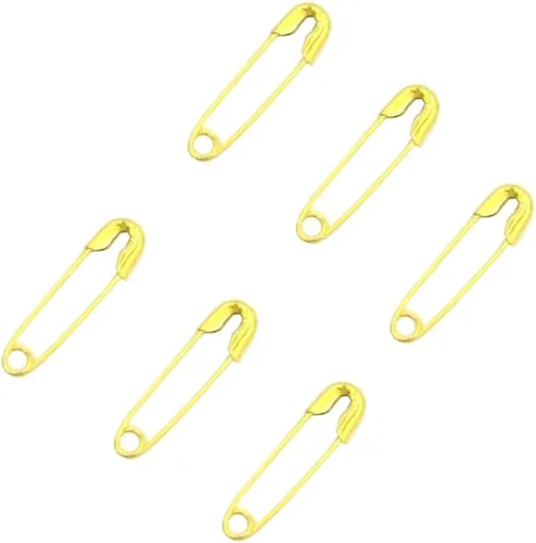 Miniatura 4 de 500 pasadores de seguridad de 0.787 pulgadas, pequeños alfileres de metal de seguridad para el hogar, oficina, manualidades, joyería (XBZ/dorado)