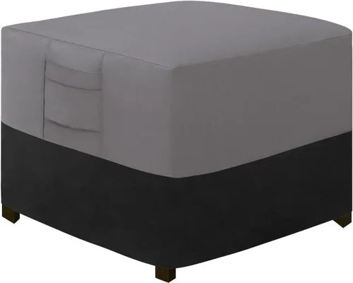 Miniatura 26 de Easy-Going Funda otomana para exteriores, funda impermeable para otomana de patio, funda resistente para muebles de exterior con asas acolchadas
