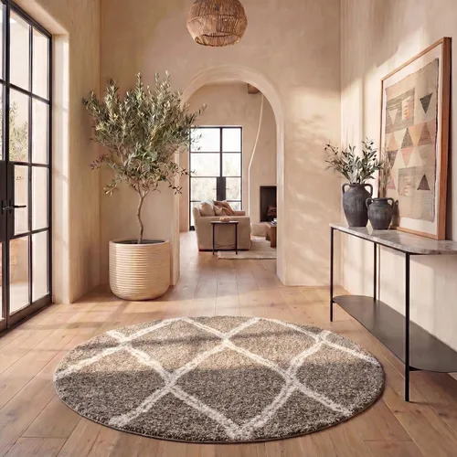 Miniatura 11 de SAFAVIEH Hudson Shag Collection - Alfombra decorativa de 2 x 3 pies, diseño de enrejado, no desprende pelusa y de fácil cuidado, 2 pulgadas