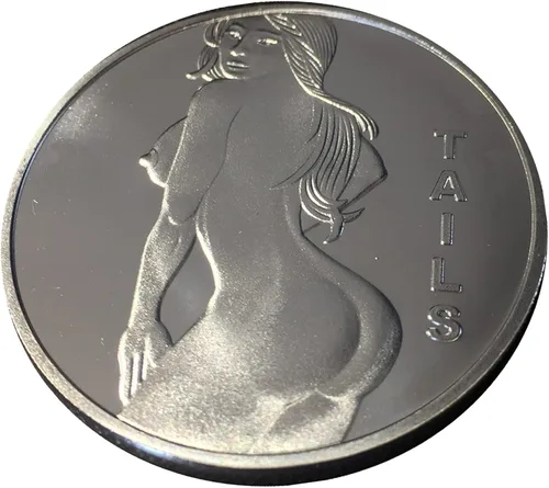 Miniatura 6 de Hot Women Sexy Novedad Stripper Challenge Coin Heads Tails Challenge Token Coin Lucky Funny Gifts para hombres marido novio