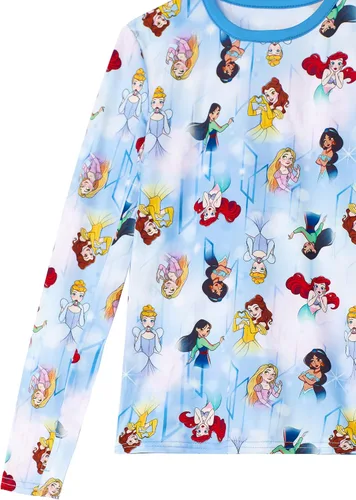 Miniatura 5 de Cuddl Duds Conjunto de ropa interior térmica para niñas, diseños de Frozen, Princesas Disney y Star Wars, capa base larga John para niños