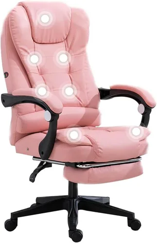 Miniatura 10 de Sillas de juegos con reposapiés, silla ergonómica de videojuegos para adultos, silla de oficina de computadora estilo carreras con soporte lumbar