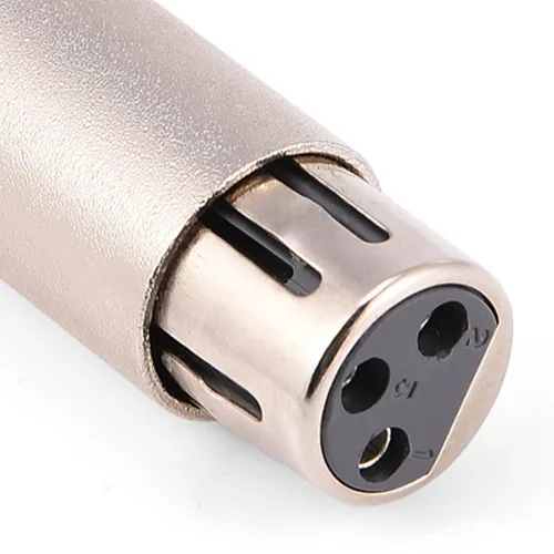 Miniatura 7 de Adaptador XLR de 3 pines, adaptador XLR macho a hembra, conector adaptador de extensión de micrófono