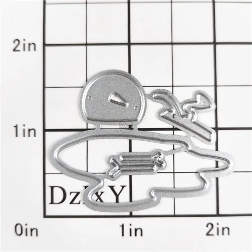 Miniatura 2 de DzIxY Preciosos troqueles de corte de metal con diseño de muñeco de nieve para hacer tarjetas, troquelados, troquelados, plantillas de máquina de 16