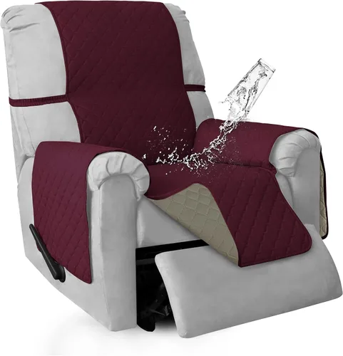 Miniatura 62 de ISSUNTEX Fundas de sofá de dos plazas con doble protección 100% impermeables para sala de estar, fundas para sofá de 2 cojines, protector de muebles