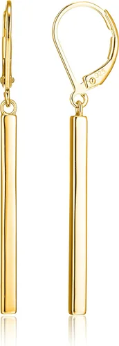 Miniatura 7 de Amazon Essentials Aretes colgantes de oro amarillo de 18 quilates o oro rosa de 14 quilates sobre plata esterlina (anteriormente colección Amazon)