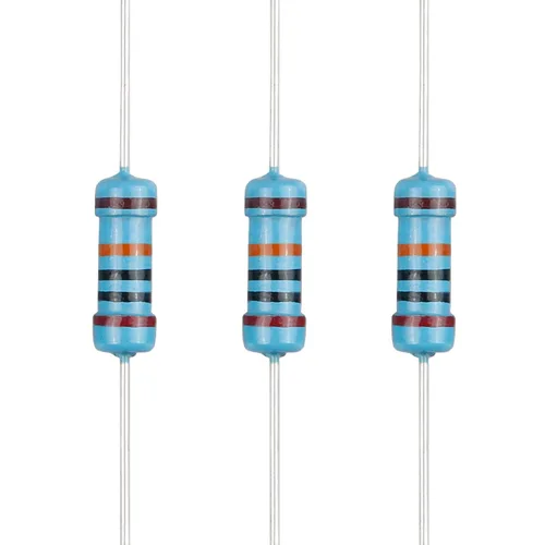 Miniatura 102 de 100 resistencias de 1 ohm 1/2 W (0.5 vatios) ±1% tolerancia de película metálica, resistencia fija de múltiples valores de resistencia opcional