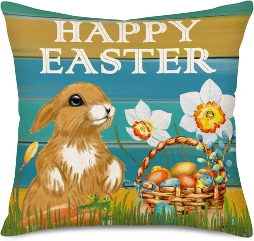 Miniatura 14 de Hello Winter - Funda de almohada de 16 x 16 pulgadas, diseño de copo de nieve azul y blanco, decoración de Navidad, decoración de casa de campo