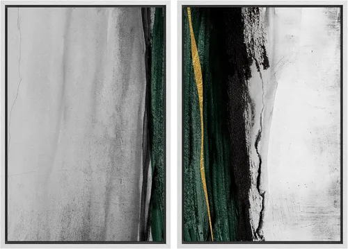 Miniatura 83 de MUDECOR Lienzo enmarcado para pared, bosque brumoso, reflejos, paisaje tranquilo, ilustraciones modernas, arte decorativo, bohemio, tranquilo/zen