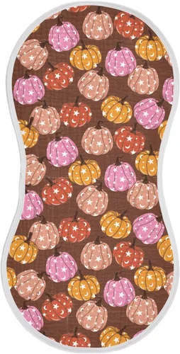 Juego de 1 paños de muselina para bebé, suaves y retro de los años 70, hippie, absorbentes, baberos, toalla facial para niños recién nacidos, 22 x