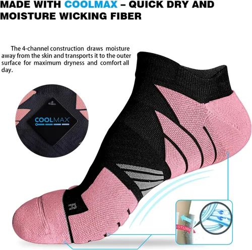 Miniatura 2 de Calcetines Coolmax deportivos antiampollas que absorben las ampollas, sin costuras, antiolor
