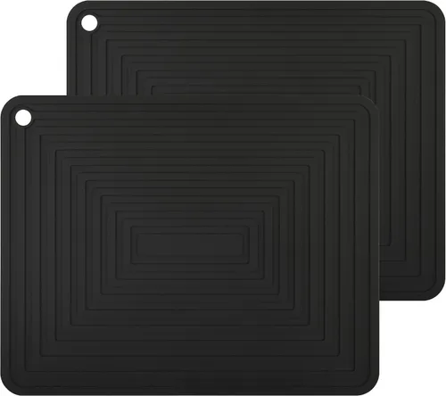 Miniatura 12 de Salvamanteles de silicona para platos calientes, ollas y sartenes, almohadillas calientes para cocina, soportes redondos de silicona para ollas