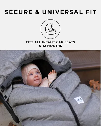 Miniatura 8 de 7AM Enfant Fundas de asiento de automóvil, funda de bebé Cocoon para niños y niñas, repelente de lluvia y nieve, transpirable, resistente al viento