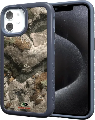 Miniatura 53 de cellhelmet Mossy Oak Agua Yellowfin Funda de doble capa en gris diseñada para iPhone 13 Mini a prueba de golpes y caídas, duradera, como se ve