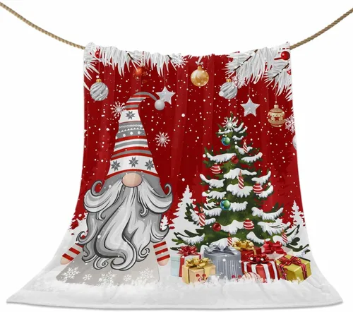 Miniatura 44 de Mantas de Tiro de Muñeco de Nieve de Navidad, Manta de Vellón Suave de Vacaciones de Invierno Decorativa para Hogar Sofá Sillón Silla Sala de Estar