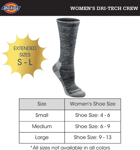 Miniatura 3 de Dickies Women's Dri-tech Moisture Control Crew Socks Multipack