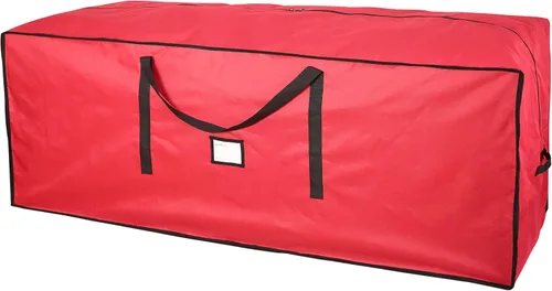 Bolsa de almacenamiento para árbol de Navidad Sattiyrch, se adapta a árboles artificiales de hasta 9 pies de altura, contenedor resistente de lona