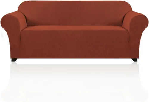 Miniatura 52 de PrinceDeco Funda elástica para sofá de 3 cojines, protector de muebles con parte inferior elástica antideslizante, apta para perros