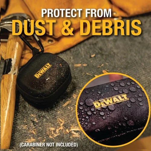 Miniatura 3 de DEWALT Funda protectora resistente para auriculares TWS y altavoz portátil, compacta y ligera con funda de auriculares EVA, carcasa dura, a prueba