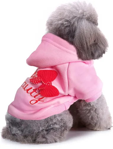 Miniatura 4 de Jecikelon Sudaderas con capucha para perros de invierno, ropa cálida para perros pequeños, chihuahua, abrigo, ropa para cachorros, gatos, disfraz