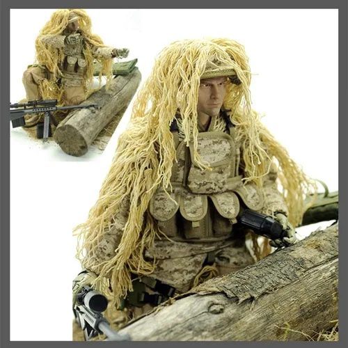 Miniatura 2 de Figura de acción de Fuerzas Especiales de 12 pulgadas con gran detalle del equipo SWAT (Sniper - Desierto)