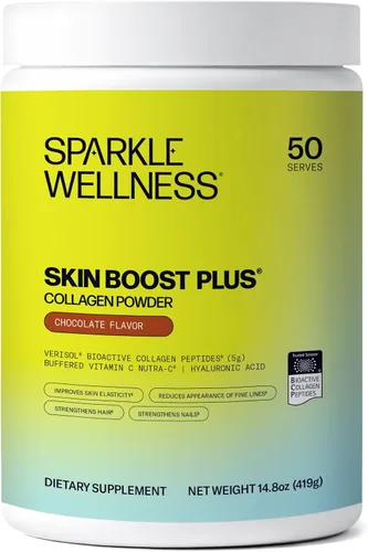 Miniatura 19 de Sparkle Wellness VERISOL Péptidos de colágeno hidrolizados bioactivos Polvo de colágeno con vitamina C y ácido hialurónico para la salud
