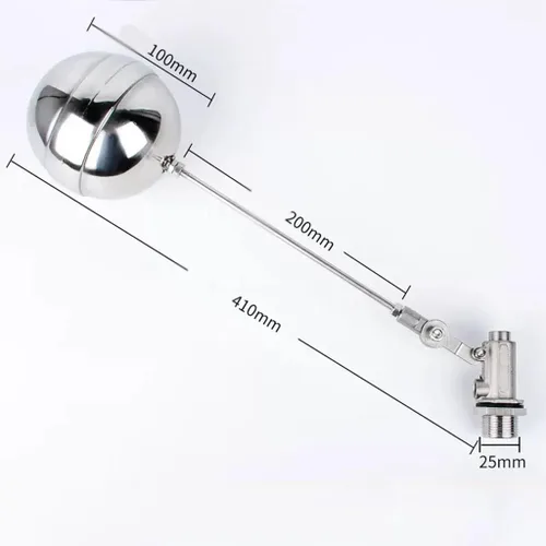 Miniatura 2 de 1pcs 1/2inch 3/4inch 316 Stainless Steel Float Ball Valve, Fully Automatic Water Level Switch Controller for Water Tank/Tower(3/4inch)