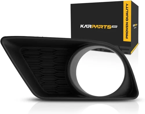KarParts360 Para Dodge Charger cubierta de luz antiniebla 2011 12 13 2014 lado del conductor | negro | modelo SE/SXT | Cumplimiento DOT/SAE |